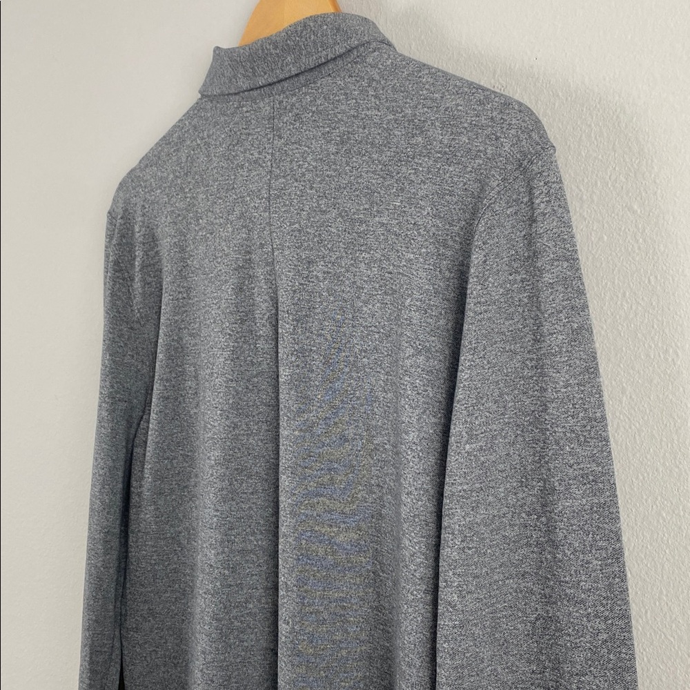Lululemon Evolution Pique Long Sleeve Polo Shirt | Heathered Black - Picture 8 of 14